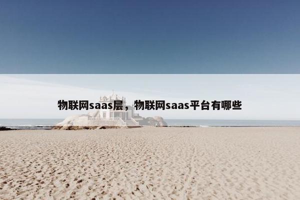 物联网saas层，物联网saas平台有哪些