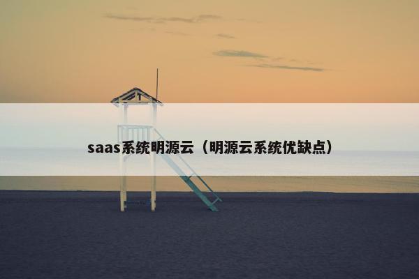 saas系统明源云（明源云系统优缺点）