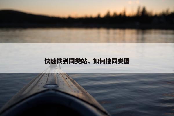 快速找到同类站，如何搜同类图