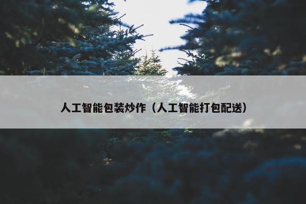 人工智能包装炒作（人工智能打包配送）