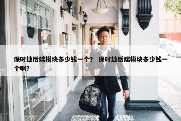 保时捷后端模块多少钱一个？ 保时捷后端模块多少钱一个啊？