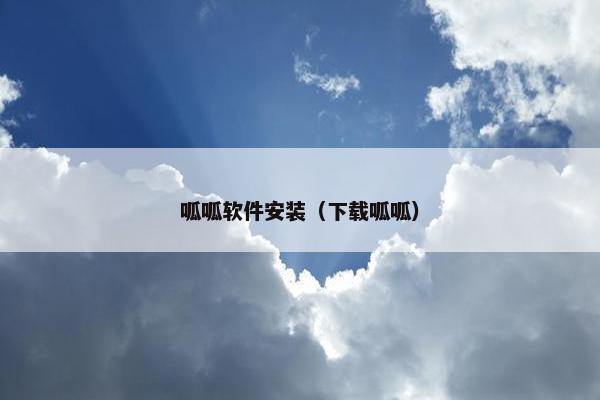呱呱软件安装（下载呱呱）