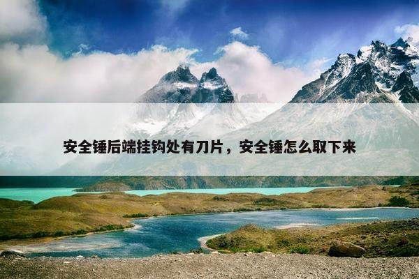 安全锤后端挂钩处有刀片，安全锤怎么取下来