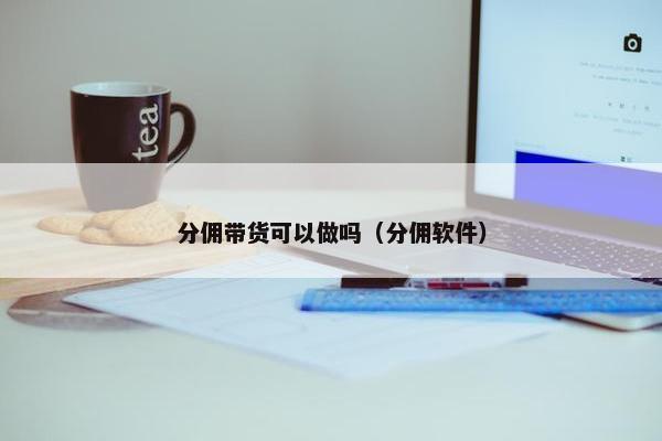 分佣带货可以做吗（分佣软件）