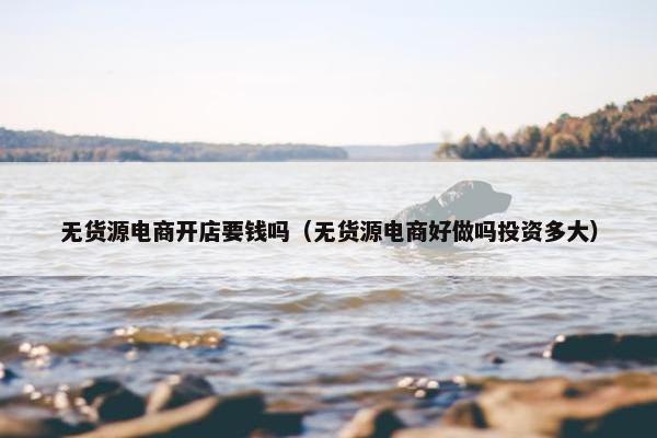 无货源电商开店要钱吗（无货源电商好做吗投资多大）