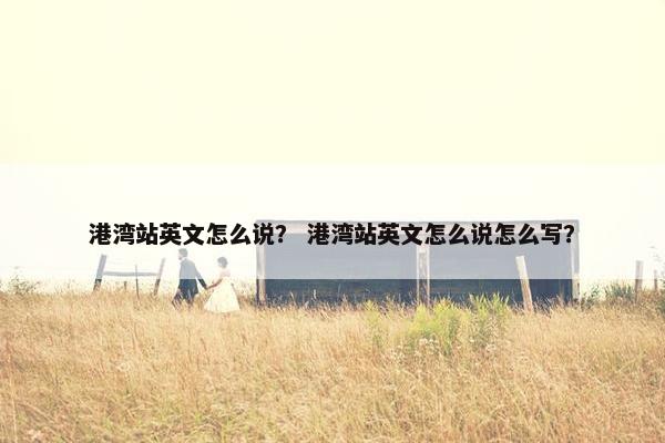 港湾站英文怎么说？ 港湾站英文怎么说怎么写？