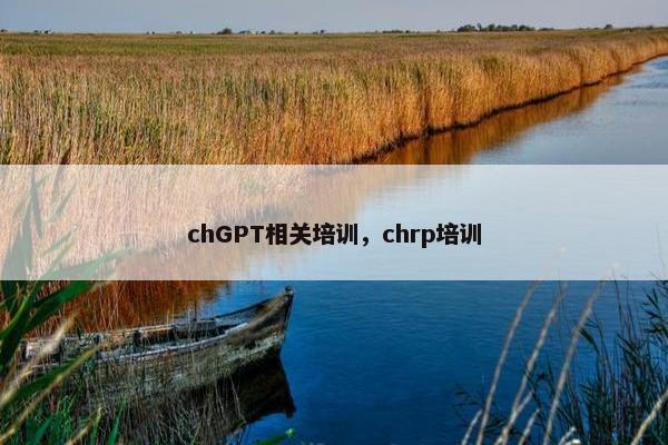 chGPT相关培训，chrp培训