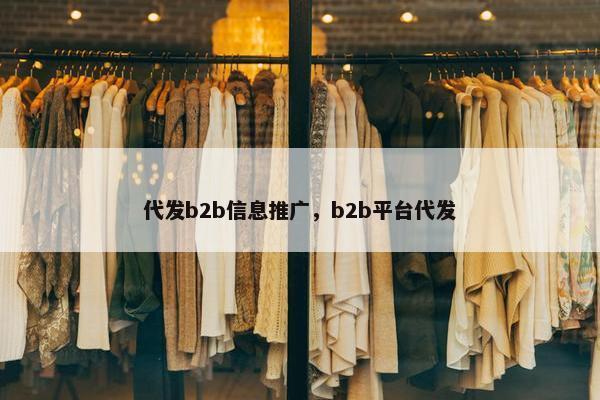 代发b2b信息推广，b2b平台代发