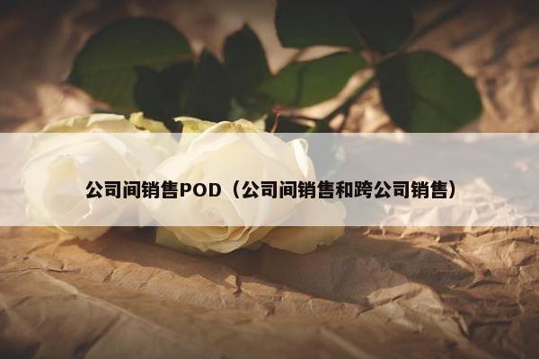 公司间销售POD（公司间销售和跨公司销售）