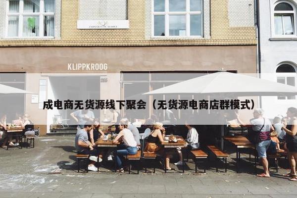 成电商无货源线下聚会（无货源电商店群模式）