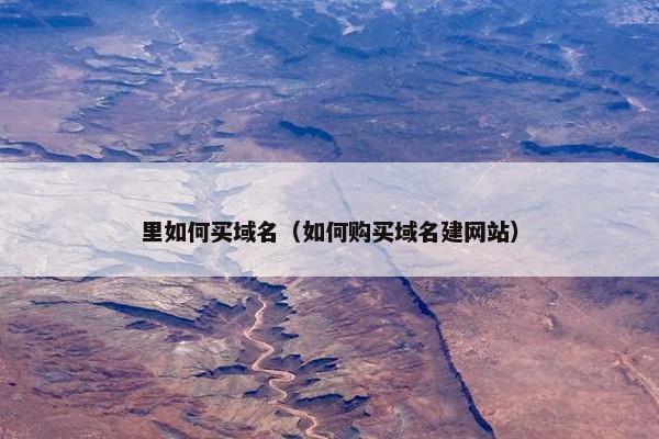 里如何买域名（如何购买域名建网站）