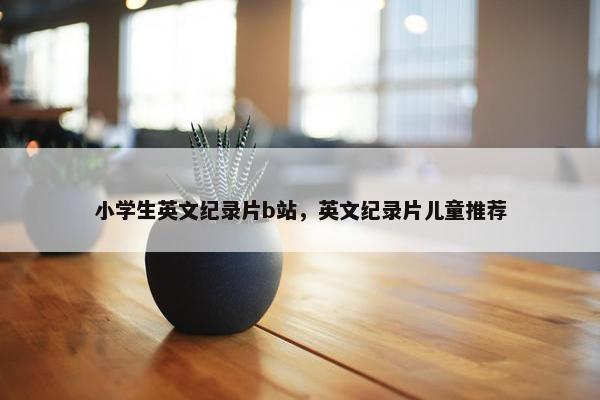 小学生英文纪录片b站，英文纪录片儿童推荐