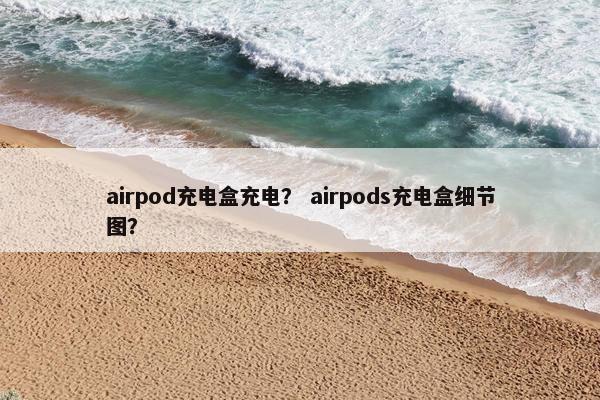 airpod充电盒充电？ airpods充电盒细节图？