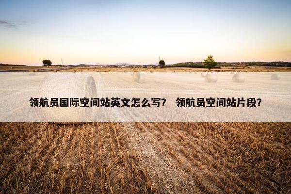 领航员国际空间站英文怎么写？ 领航员空间站片段？