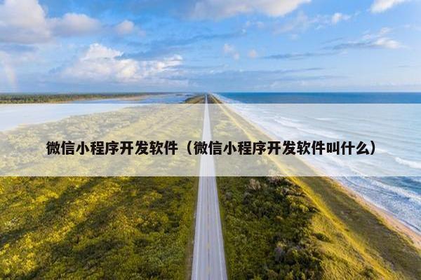 微信小程序开发软件（微信小程序开发软件叫什么）