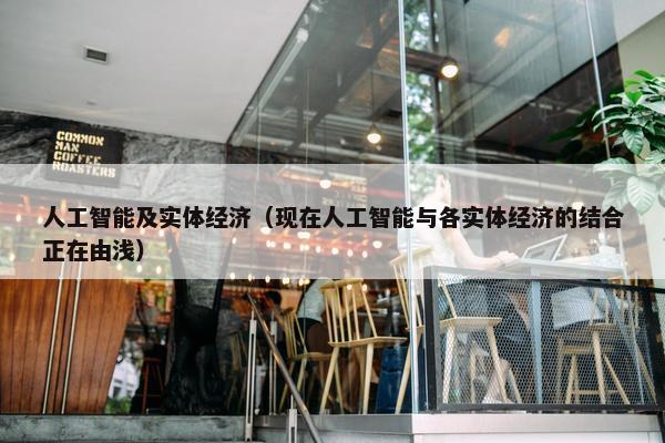 人工智能及实体经济（现在人工智能与各实体经济的结合正在由浅）