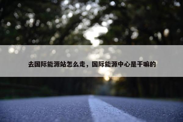去国际能源站怎么走，国际能源中心是干嘛的