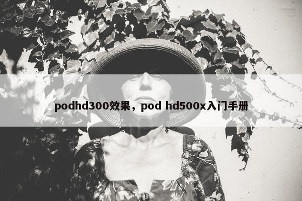 podhd300效果，pod hd500x入门手册