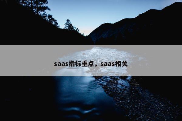 saas指标重点，saas相关