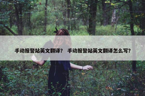 手动报警站英文翻译？ 手动报警站英文翻译怎么写？