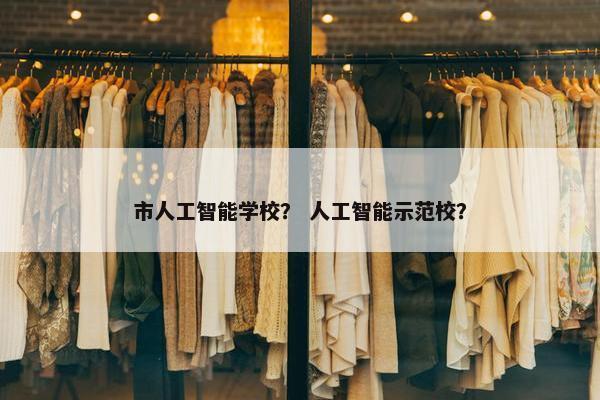 市人工智能学校？ 人工智能示范校？