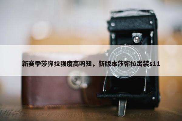 新赛季莎弥拉强度高吗知，新版本莎弥拉出装s11