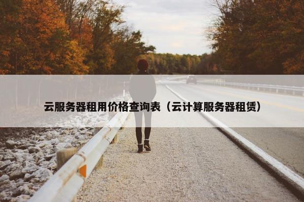 云服务器租用价格查询表（云计算服务器租赁）