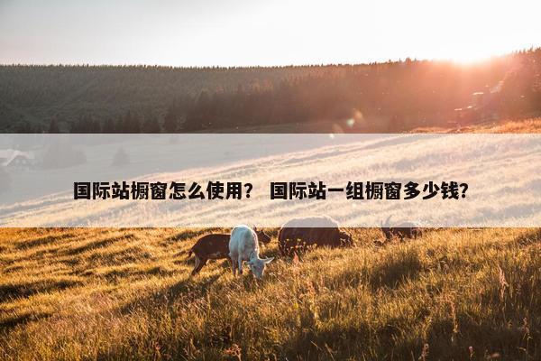 国际站橱窗怎么使用？ 国际站一组橱窗多少钱？