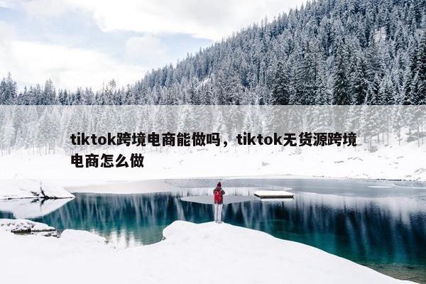 tiktok跨境电商能做吗，tiktok无货源跨境电商怎么做