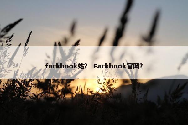 fackbook站？ Fackbook官网？