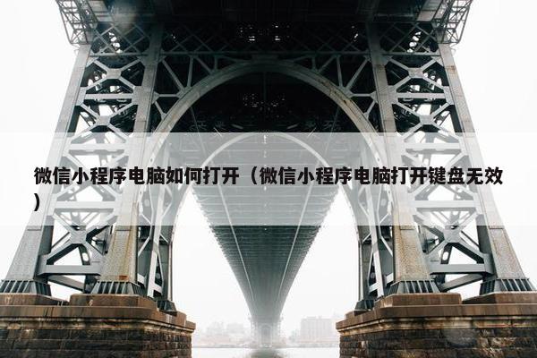 微信小程序电脑如何打开（微信小程序电脑打开键盘无效）