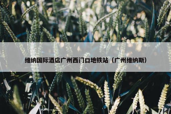 维纳国际酒店广州西门口地铁站（广州维纳斯）