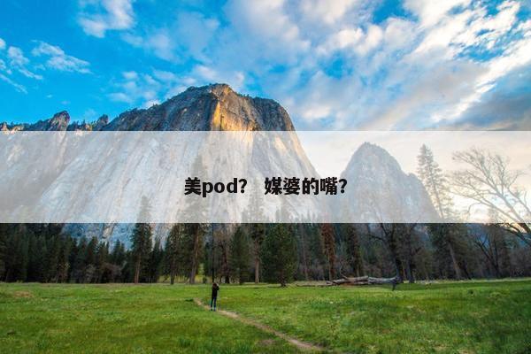美pod？ 媒婆的嘴？
