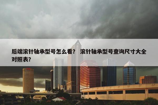 后端滚针轴承型号怎么看？ 滚针轴承型号查询尺寸大全对照表？
