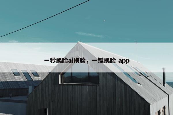 一秒换脸ai换脸，一键换脸 app