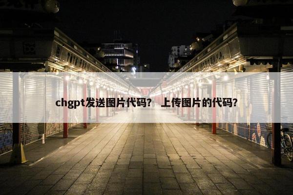 chgpt发送图片代码？ 上传图片的代码？