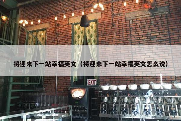 将迎来下一站幸福英文（将迎来下一站幸福英文怎么说）
