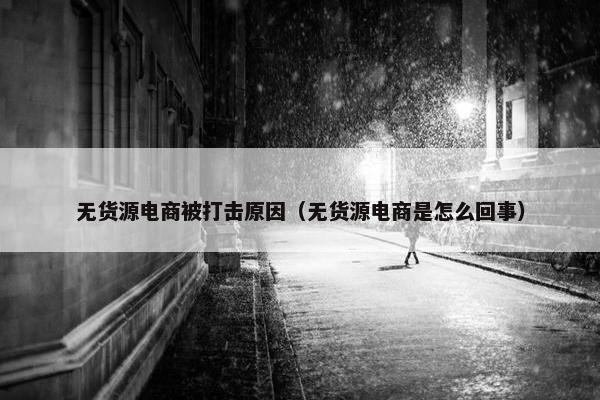 无货源电商被打击原因（无货源电商是怎么回事）