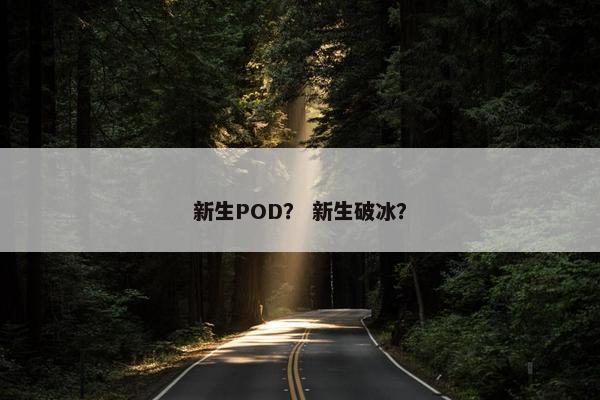 新生POD？ 新生破冰？