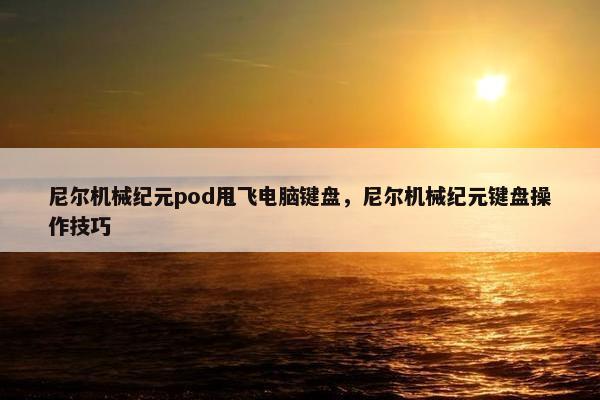 尼尔机械纪元pod甩飞电脑键盘，尼尔机械纪元键盘操作技巧