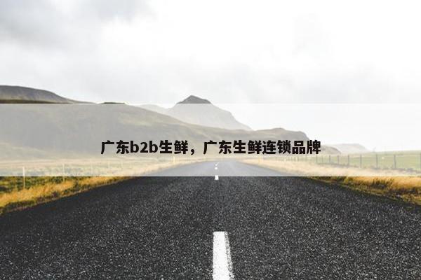 广东b2b生鲜，广东生鲜连锁品牌