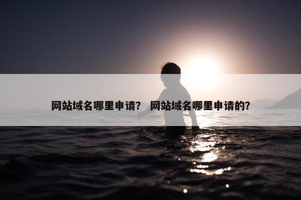 网站域名哪里申请？ 网站域名哪里申请的？
