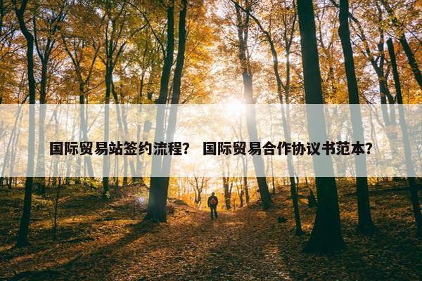 国际贸易站签约流程？ 国际贸易合作协议书范本？