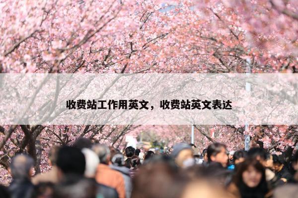 收费站工作用英文，收费站英文表达