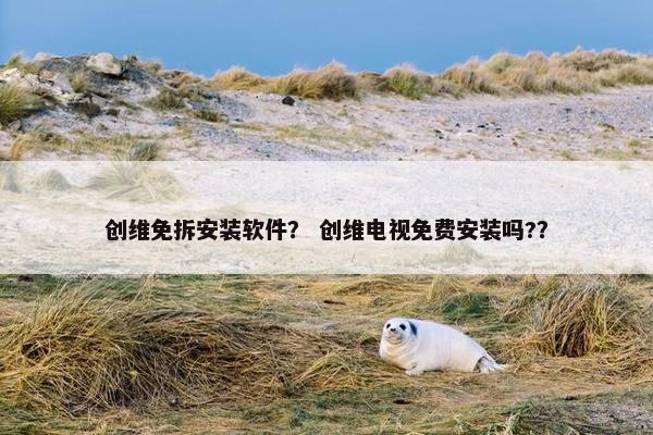 创维免拆安装软件？ 创维电视免费安装吗?？