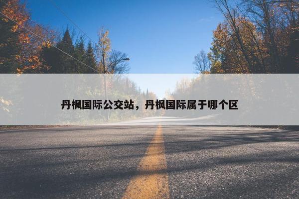 丹枫国际公交站，丹枫国际属于哪个区