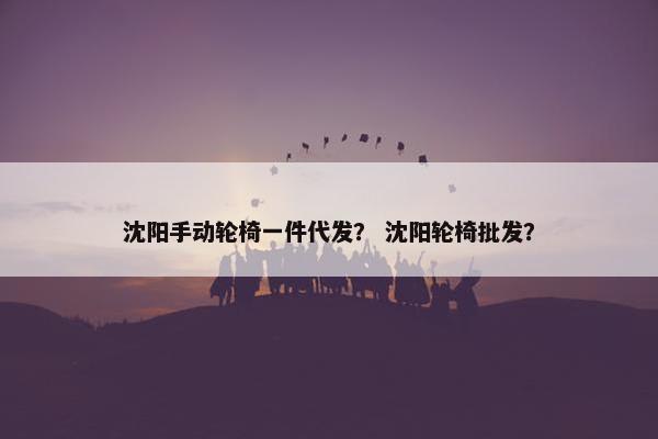 沈阳手动轮椅一件代发？ 沈阳轮椅批发？