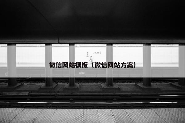 微信网站模板（微信网站方案）