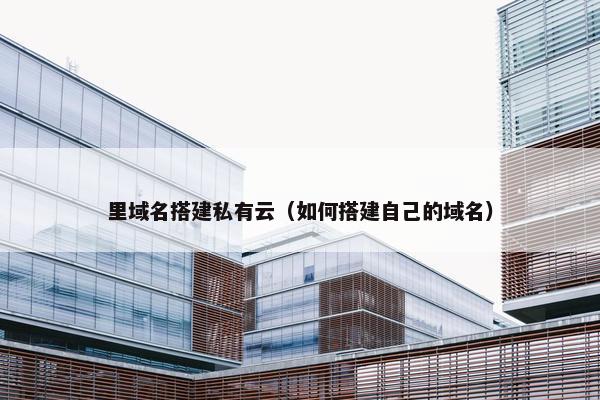 里域名搭建私有云（如何搭建自己的域名）