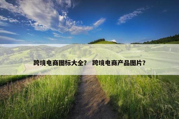 跨境电商图标大全？ 跨境电商产品图片？